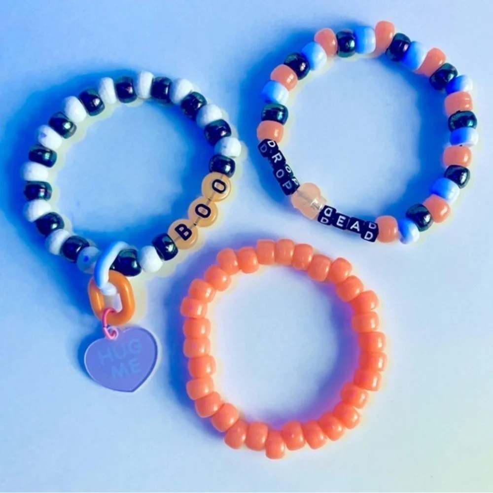 🍒 5/$25 🍒 Rave Kandi Bracelets | J27 - Picture 1 of 5